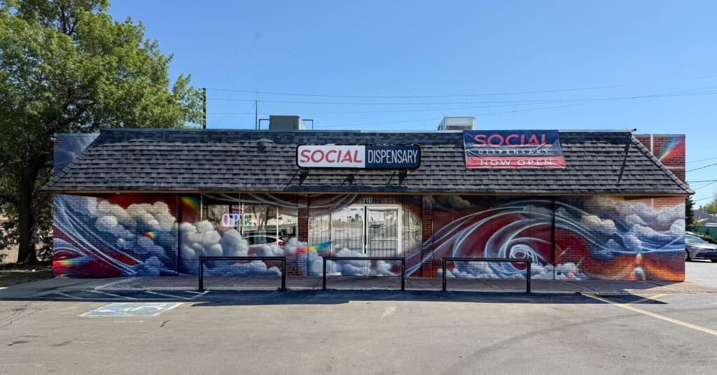 Social Dispensary Thornton storefront or retail location in Thornton, CO